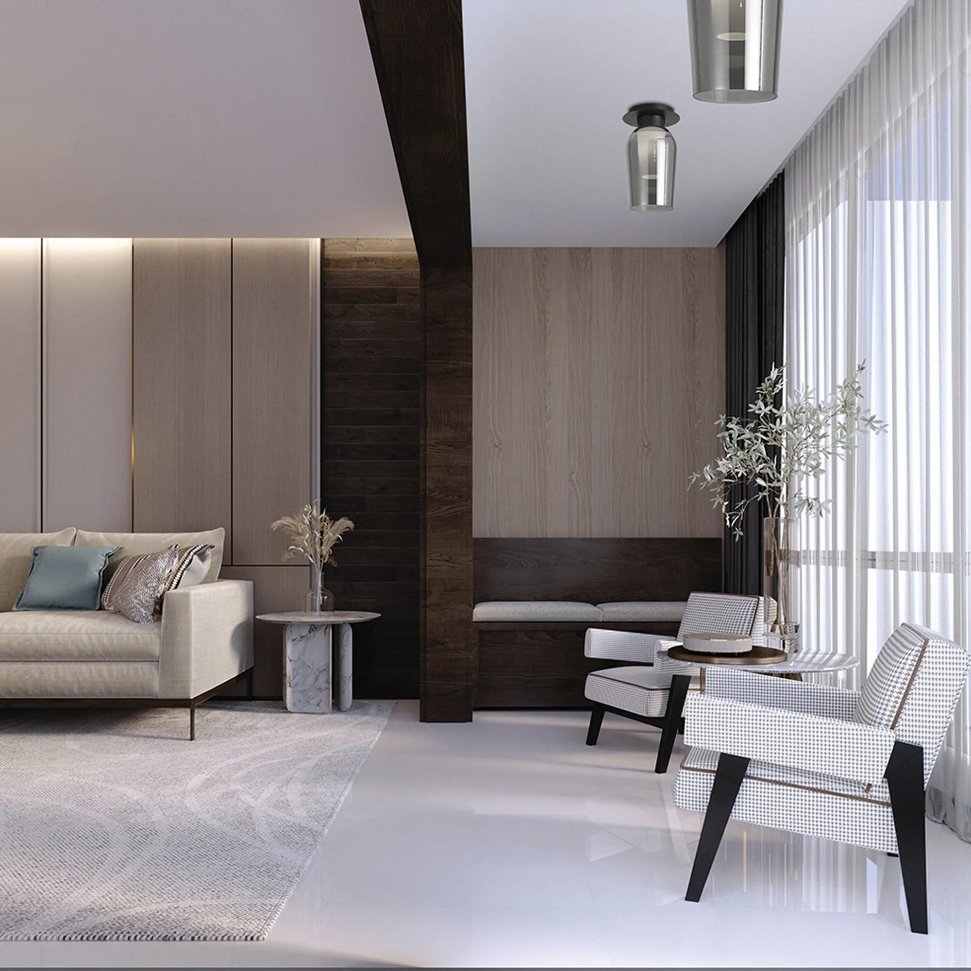 Nora Black Ceiling Lights Mantra Flush Fittings